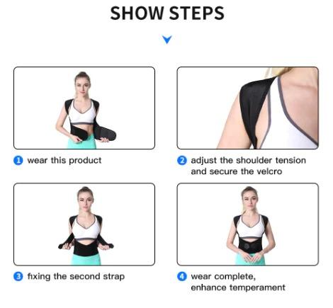Adjustable Back Posture Corrector / Slouching Relieve Pain Belt for Women &amp; Men