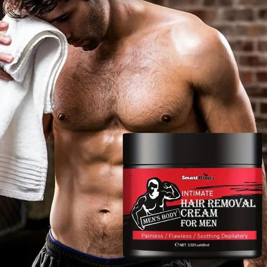 Hair Removal Cream for Men – Fast & Painless Body Hair Removal (60 ml)