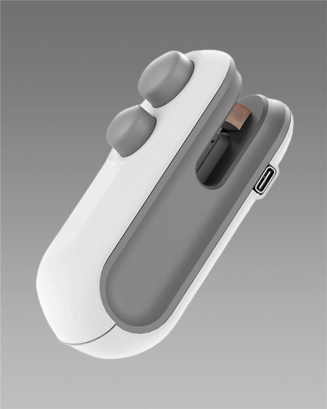 Portable Mini Sealing Machine 2 in 1 USB Rechargeable Magnetic Bag Sealer Heat Seal with Cutter  Pac