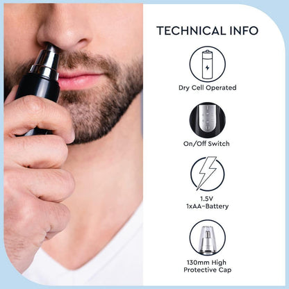 Cordless Rechargeable Ear & Nose Hair Trimmer for Men