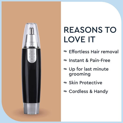 Cordless Rechargeable Ear & Nose Hair Trimmer for Men